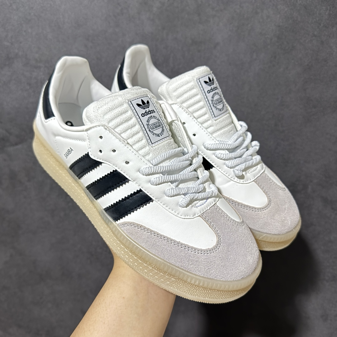 图片[4]-【公司级】adidas Samba XLG F百搭单品舒适百搭 潮流增高低帮板鞋 全新的设计Samba XIg 配置全新的渐变adidas鞋盒 加大加厚的鞋型设计 妥妥的时下流行面包鞋 鞋头麂皮加触感厚实牛皮鞋身 简单别致的设计适配不同的穿搭体验 加厚的EVA鞋底 让你重新体现不一样的SAMBA 时尚的潮流密码紧致的体现在简约的T头Samba XIg 尺码：36-45无半码-选品中心
