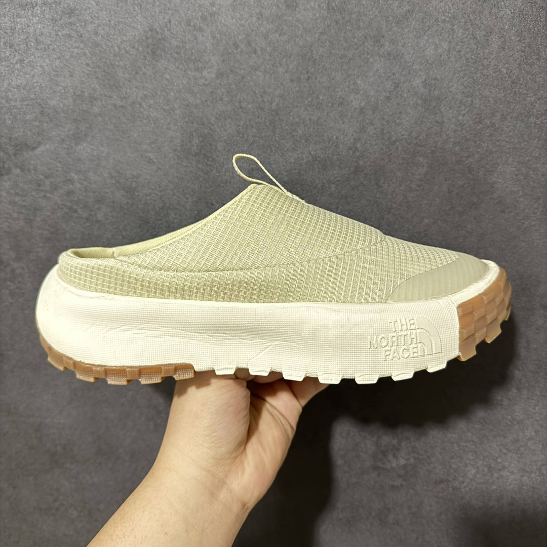 【外贸版】北面 THE NORTH FACE 低帮休闲凉拖鞋 包头拖鞋 毛毛虫一脚蹬 休闲半拖拖鞋 复古百搭厚底增高运动板鞋 居家室内外一脚蹬休闲面包鞋采用尼龙帆布鞋面材质#外置轻量PU鞋底 类型：男女鞋 尺码：36-45含半码-选品中心