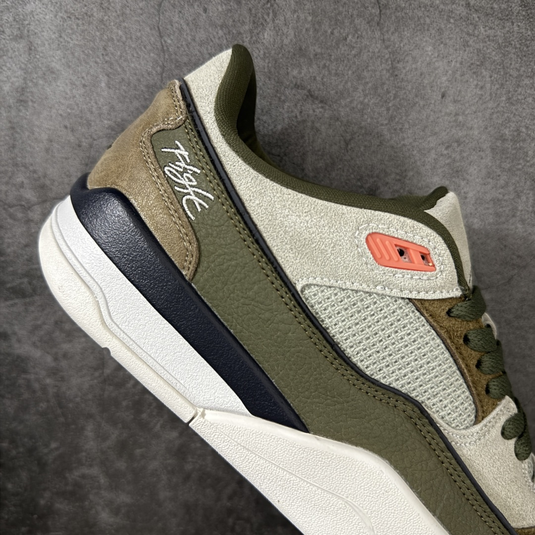 图片[7]-【纯原版】Air Jordan Retro Flight Court SP低帮 AJ低邦 乔丹篮球鞋系列 目前市场最正确版本 头层翻毛＋头层皮 区别市场通货 正确针织鞋码效果 版型完美 正确私模大底 鞋款整体以翻毛皮打造，搭配侧身头层皮面框架，鞋舌及后跟Jumpman Logo分别采用刺绣点缀，后跟侧身Flighth字样也辅以刺绣呈现，秉承轻量化的速度型篮球鞋设计思想完成设计，降低重量的同时提升舒适度，中底延续前作使用了分离式后掌可视化Air Soleb气垫。鞋带孔和后跟鞋提以籃网为造型灵感，将篮球运动巧妙融入到鞋款的设计之中，使鞋身整体富有流动性、节奏感和优雅气质。 货号：HF3255-301 尺码：36 36.5 37.5 38 38.5 39 40 40.5 41 42 42.5 43 44 44.5 45-选品中心
