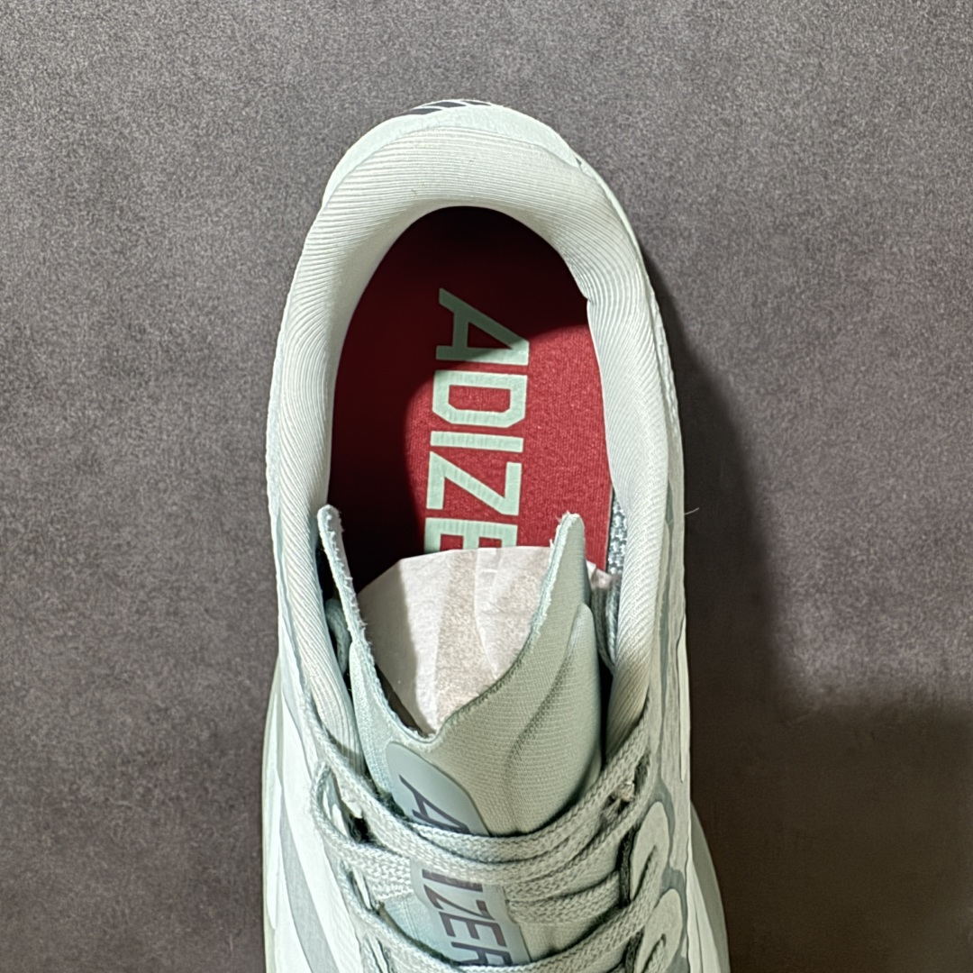 图片[6]-【公司级】Adidas Adizero Evo SL 阿迪超轻透气缓震跑鞋  #以令人难以置信的138克重量，刷新了跑鞋轻量化的记录，阿迪在材料科学和工艺技术上的深厚积累。  #全新鞋款采用Lightweight Upper材料，让穿着者几乎能够体验到一种\”裸足\”的感觉 货号：JQ4444  尺码：36 36.5 37 38 38.5 39 40 40.5 41 42 42.5 43 44 44.5 45-选品中心