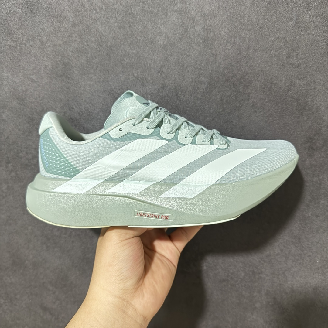 【公司级】Adidas Adizero Evo SL 阿迪超轻透气缓震跑鞋  #以令人难以置信的138克重量，刷新了跑鞋轻量化的记录，阿迪在材料科学和工艺技术上的深厚积累。  #全新鞋款采用Lightweight Upper材料，让穿着者几乎能够体验到一种\