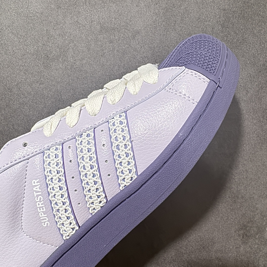 图片[7]-【H11顶级头层版】adidas originals Superstar 2 贝壳头 简约经典 舒适时尚 复古板鞋 男女同款 黑白 货号：KJ4210 全新升级版 皮料改进至头层原厂皮 原盒 原底原料 开模打造 原厂织唛鞋标 高精密准度 原楦原纸板开发 匹配原版98%以上 后跟垫棉独家呈现 反口里弧度正确 原厂鞋垫 背胶 后跟电绣针数 与正品一致 原厂皮料 原厂车缝线 质感无敌 皮料切割干净 无任何毛边 清洁度细节完美 进口港宝加持 后跟自然饱满 还原公司包裹性 鞋面采用原装数据贴合技术 全方位贴合包裹脚型 鞋跟部鞋底牵引设计 提供强大的抓地性能 更适应不同实战场地路面 尺码：35.5 36 36.5 37.5 38 38.5 39 40 40.5 41 42 42.5 43 44 45-选品中心