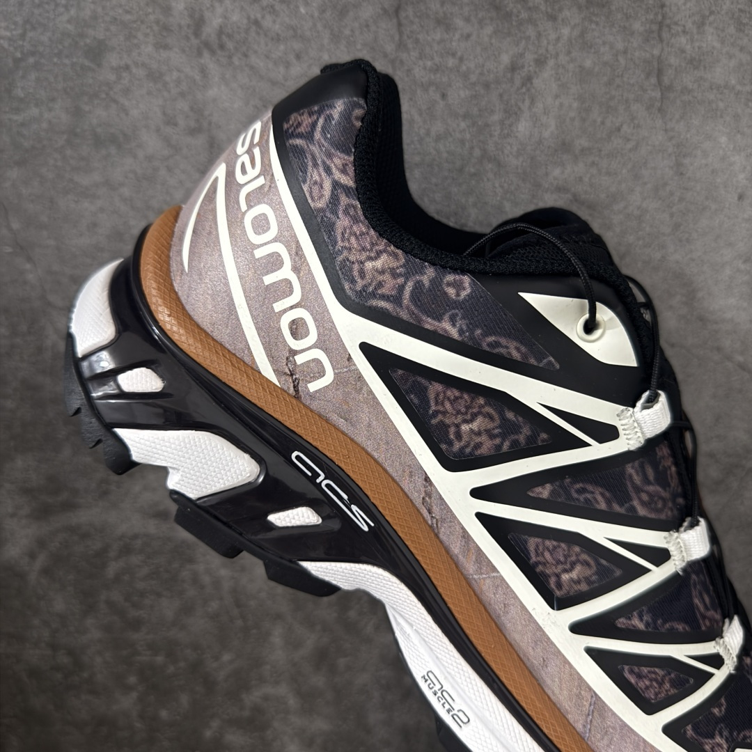 图片[7]-【A1纯原版】Costs x Salomon XT-6 Advanced 萨洛蒙复古潮流户外机能登山跑鞋 纯原外贸平台特供订单 终端供货 耗时半年巨作 全套原纸板楦头开发 原厂特供网布配套加持 确保原汁原味 完美呈现版型 原档数据独家私模五层组合大底 原装Ortholite轻量化鞋垫 中底布带钢印编号 原厂TPU锁扣 进口港宝加持 后跟自然饱满 还原公司包裹性 鞋面以“锯齿”状的包裹系统呈现 在基色底之下加入了各种色点缀 将公司的最新技术和时尚前卫的造型融入耐用的长跑款式中 鞋面由 TPU 薄膜制成 并焊接在高耐磨网眼上 使其既时尚又坚固 由 ACS底盘支撑 可增强稳定性和支撑力 以及由橡胶凸耳 Contragrip外底覆盖的 EVA 缓冲中底 旨在应对崎岖的地形 鞋舌上的彩色Salomon 标签、Quicklace 系统以及鞋头、鞋舌和鞋跟上的附加品牌使细节更加完美 让穿着者可以轻松驾驭户外与通勤下的任何运动生活场景 无缝鞋身户外随意纵横 颜值与脚感兼备 出街通勤 绝对非常吸睛 你值得拥有 尺码：36-46-选品中心