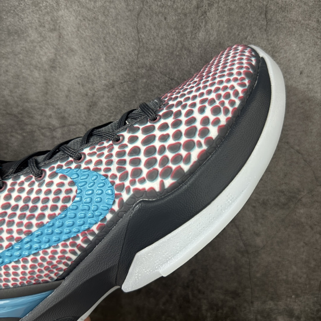 图片[6]-【GX纯原】Nike Kobe VI 科比6科比六 \” All-star \” 实战篮球鞋裸眼3D红蓝鸳鸯 IQ3902-002 完美复刻公司货 前掌超大Zoom Turbo气垫 后掌EVA缓震 真正的原汁原味 还原ZP脚感 全身鞋材卡料色独家定制 唯一正确喷漆工艺Swoosh 正确凹凸蛇鳞工艺 正确鞋面渐变效果 内全置真动飞态线 独立原厂模具 最大尺码达到48.5码 首批不拼图大几率过验 亲测已过 支持各种高强度实战 无需担心 上脚价 补货周期极长 脚宽建议买大半码 科比系列前掌偏窄 不影响二次销售 支持七天无理由退换 尺码：40 40.5 41 42 42.5 43 44 44.5 45 45.5 46 47.5 48.5 49.6 50.5-选品中心