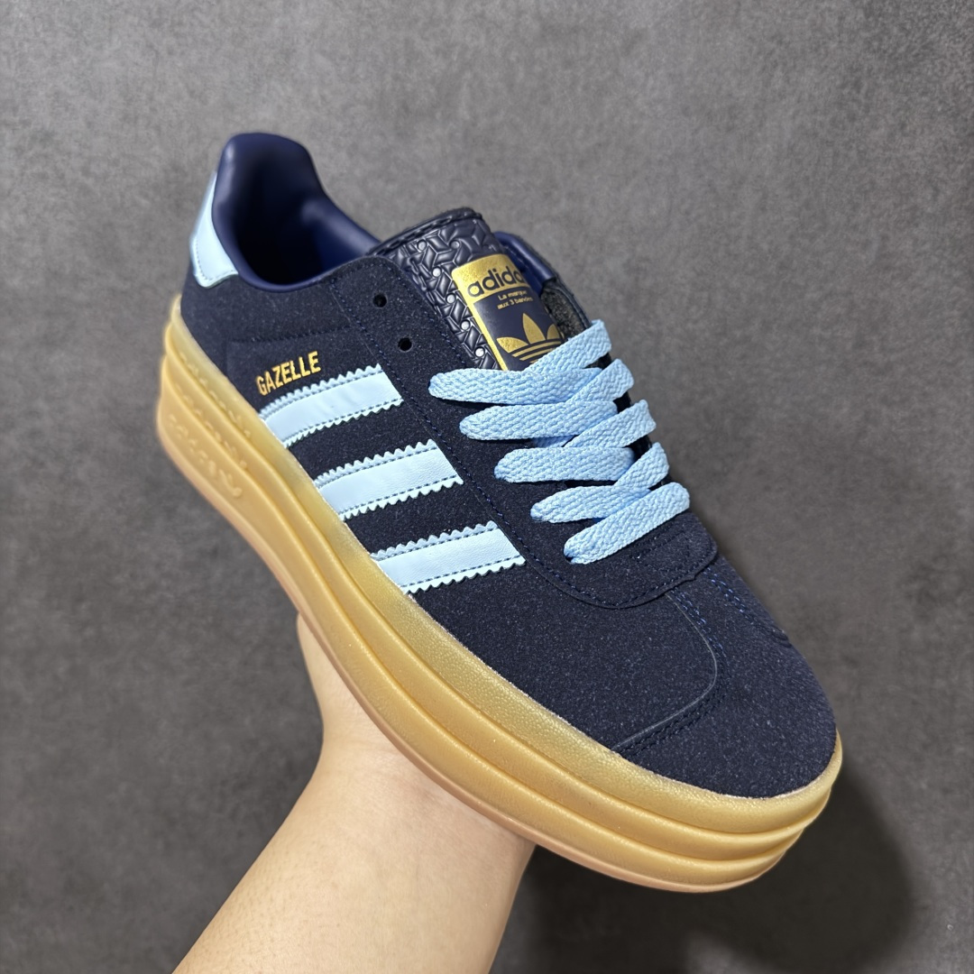 图片[3]-【公司级】阿迪达斯/三叶草阿迪达斯Adidas Originals Gazelle Bold W “Year of the Snake”羚羊松糕系列复古百搭厚底增高低帮休闲运动板鞋 升级原楦原纸版开发版型，采用翻毛皮组合蛇纹纤维革鞋面材质，外置加厚橡胶大底 货号：IH6786 尺码：35-42半-选品中心