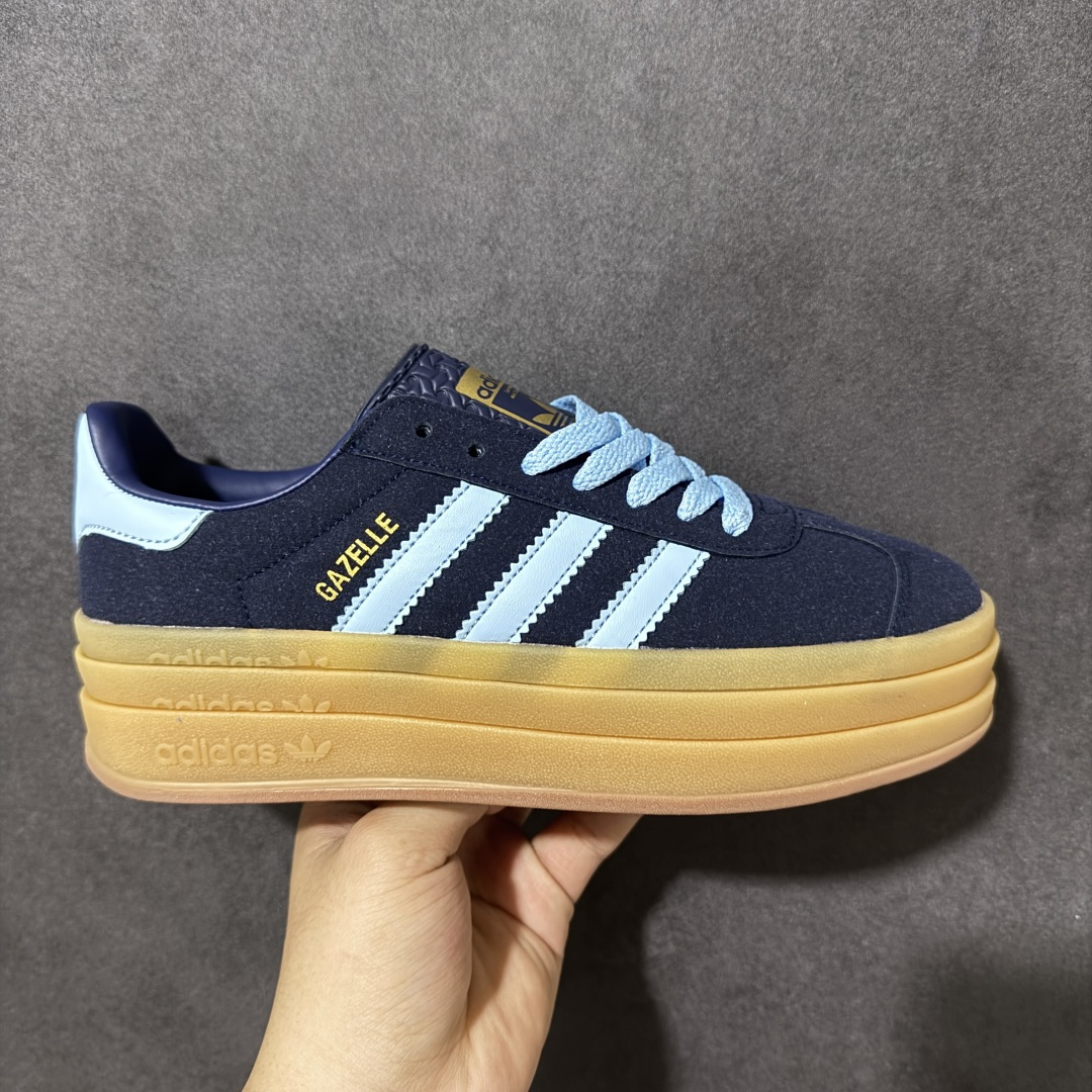 【公司级】阿迪达斯/三叶草阿迪达斯Adidas Originals Gazelle Bold W “Year of the Snake”羚羊松糕系列复古百搭厚底增高低帮休闲运动板鞋 升级原楦原纸版开发版型，采用翻毛皮组合蛇纹纤维革鞋面材质，外置加厚橡胶大底 货号：IH6786 尺码：35-42半-选品中心