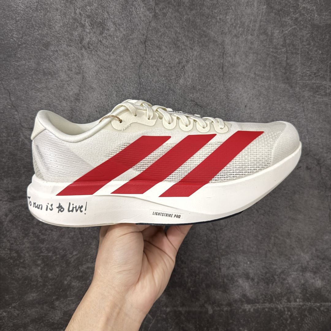 【XE版本】Adidas Adizero EVO SL 马拉松竞速专业跑鞋 市场最强版出货 原材料 内置碳板 原厂网纱潮流 超临界发泡大底 脚感软弹度与原版几乎无差别 细节目前市场最接近原版品质 外贸专供 最大做到48码 此款针织网面非常轻薄 纤维间的缝隙很大 可以保证跑步时的透气、排汗效果 鞋舌直接与两侧的内衬和鞋底连接在一起 在跑步过程中不会被鞋舌的左右移动所困扰 在标准鞋带孔的基础上再拓宽一组鞋带孔 适合不同脚型的需求 突破性 EnergyRods 技术，有助于跑者实现更好的成绩 中底独特的LIGHTSTRIKE PRO泡棉材质 微弹感觉在跑步过程中给予了良好的支撑体验 对于顶级精英和高水平进阶跑者来说 ADIOS PRO是一双值得信赖的竞速比赛用鞋 货号：JS1182 尺码：36-48-选品中心