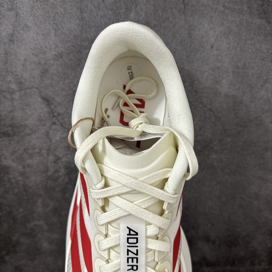 图片[8]-【XE版本】Adidas Adizero EVO SL 马拉松竞速专业跑鞋 市场最强版出货 原材料 内置碳板 原厂网纱潮流 超临界发泡大底 脚感软弹度与原版几乎无差别 细节目前市场最接近原版品质 外贸专供 最大做到48码 此款针织网面非常轻薄 纤维间的缝隙很大 可以保证跑步时的透气、排汗效果 鞋舌直接与两侧的内衬和鞋底连接在一起 在跑步过程中不会被鞋舌的左右移动所困扰 在标准鞋带孔的基础上再拓宽一组鞋带孔 适合不同脚型的需求 突破性 EnergyRods 技术，有助于跑者实现更好的成绩 中底独特的LIGHTSTRIKE PRO泡棉材质 微弹感觉在跑步过程中给予了良好的支撑体验 对于顶级精英和高水平进阶跑者来说 ADIOS PRO是一双值得信赖的竞速比赛用鞋 货号：JS1182 尺码：36-48-选品中心