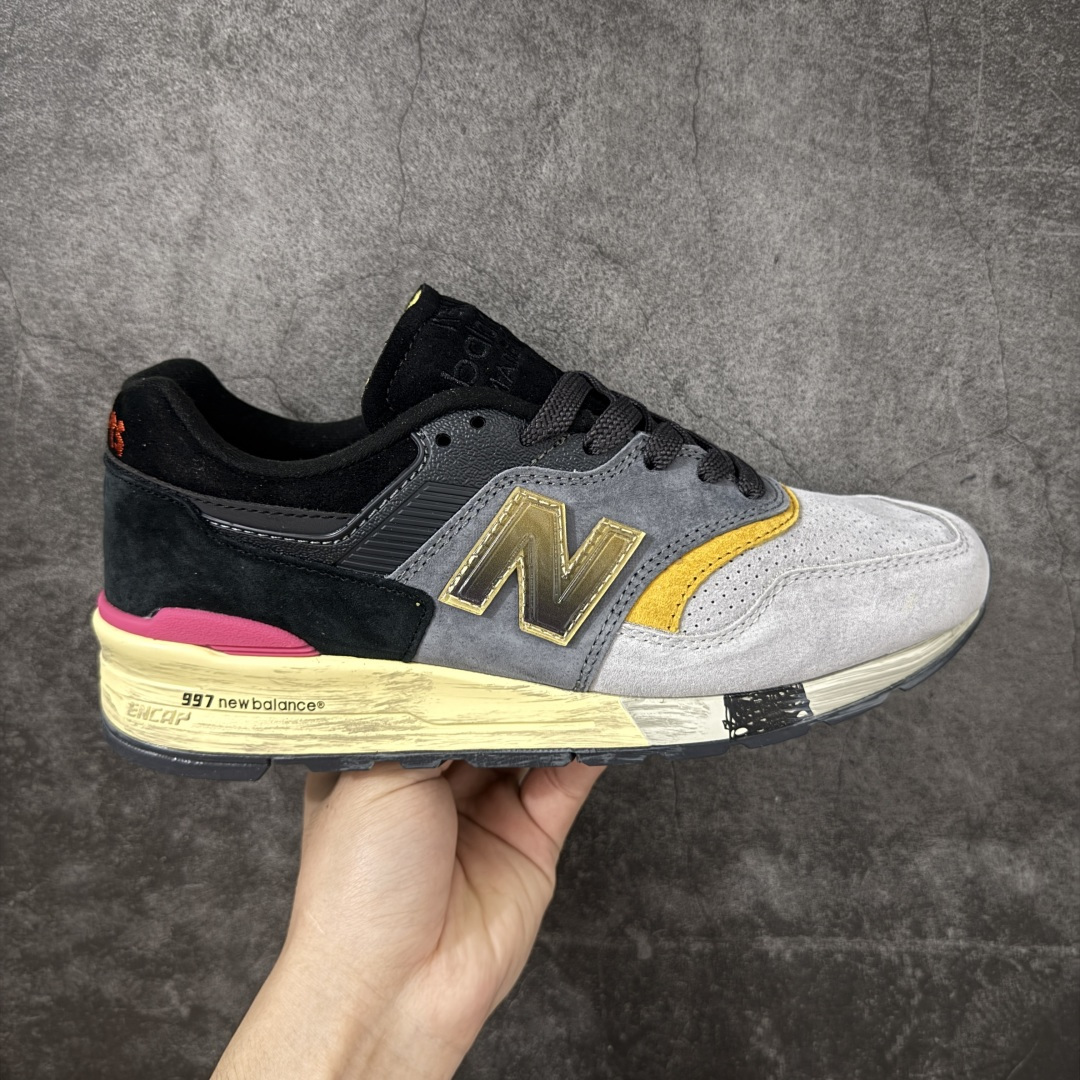 【纯原K版】CNCPTS x New Balance NB997 Montage 舒适贴合跑步鞋 男款 蓝黑 U997CNP 美潮高端原装原装套楦 真正的正品修长鞋型 早期外围实体充正案例无数 外贸客户指定订单 前后掌分段组合大底 内置科技软底 缓震效果极佳日系潮人必备款 尺码同步专柜 尺码：39.5 40 40.5 41.5 42 42.5 43 44-选品中心