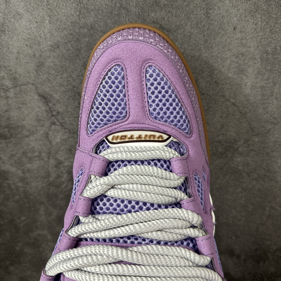 图片[5]-【YS纯原】广奢高端货LV Trainer 四叶草｜2026 新货 ✦ 海淘代购同渠道 · 高端零售专供 ✦ Virgil Abloh 经典 Trainer 设计 ✦ 复古篮球鞋灵感，潮奢结合 ✦ 光滑牛皮＋Monogram 压纹粒面牛皮拼接 ✦ 花卉橡胶外底，辨识度极高 ✦ 原版进口头层牛皮 ✦ 原版定制透气网里 ✦ 原版开模双色 TPU 组合大底 ✦ 厚底约 3cm，脚感稳定显比例 尺码：39-45-选品中心