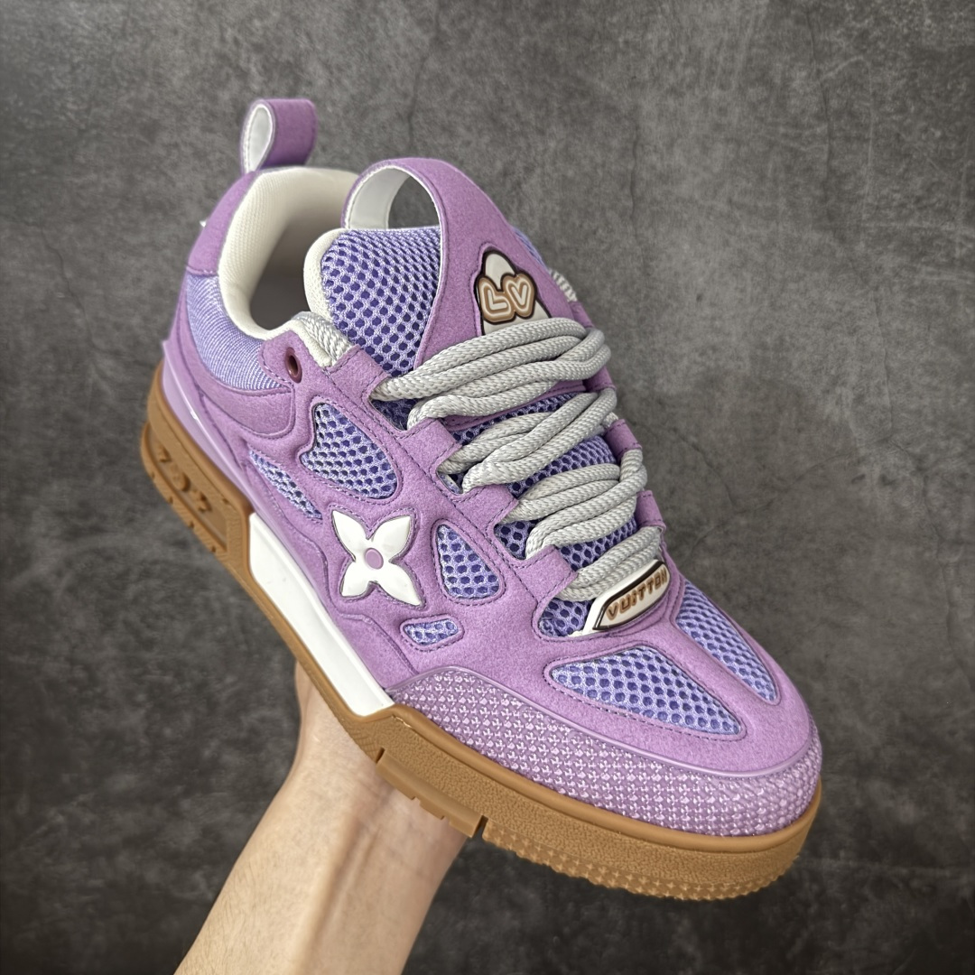 图片[3]-【YS纯原】广奢高端货LV Trainer 四叶草｜2026 新货 ✦ 海淘代购同渠道 · 高端零售专供 ✦ Virgil Abloh 经典 Trainer 设计 ✦ 复古篮球鞋灵感，潮奢结合 ✦ 光滑牛皮＋Monogram 压纹粒面牛皮拼接 ✦ 花卉橡胶外底，辨识度极高 ✦ 原版进口头层牛皮 ✦ 原版定制透气网里 ✦ 原版开模双色 TPU 组合大底 ✦ 厚底约 3cm，脚感稳定显比例 尺码：39-45-选品中心