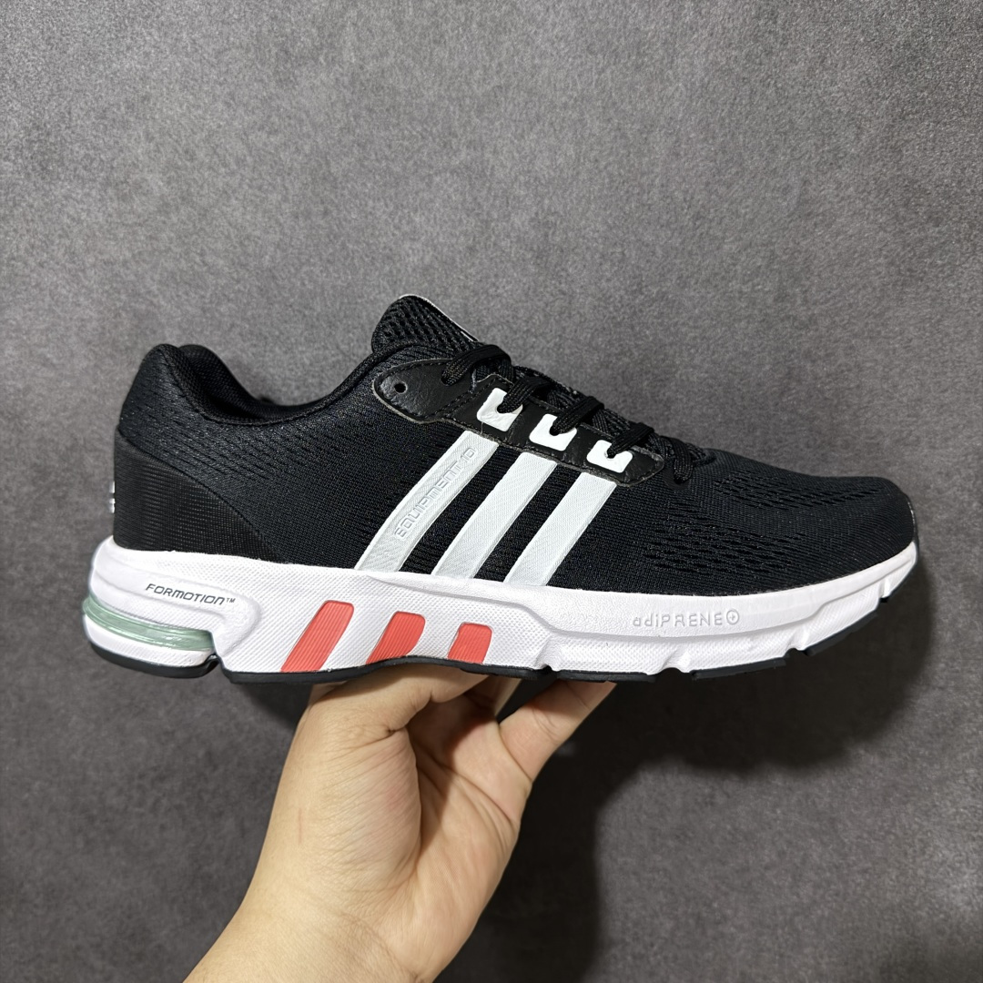 【公司级】阿迪达斯ADIDAS EQUIPMENT 10 经典跑鞋 该款鞋面依旧以优质尼龙面料打造，透气舒适，中底adiPRENE科技提供良好的缓震效果，TORSION SYSTEM系统和FORMOTION后跟系统确保了鞋子的稳定性，增强了跑动时的保护 货号：EH1517 尺码：40-45-选品中心