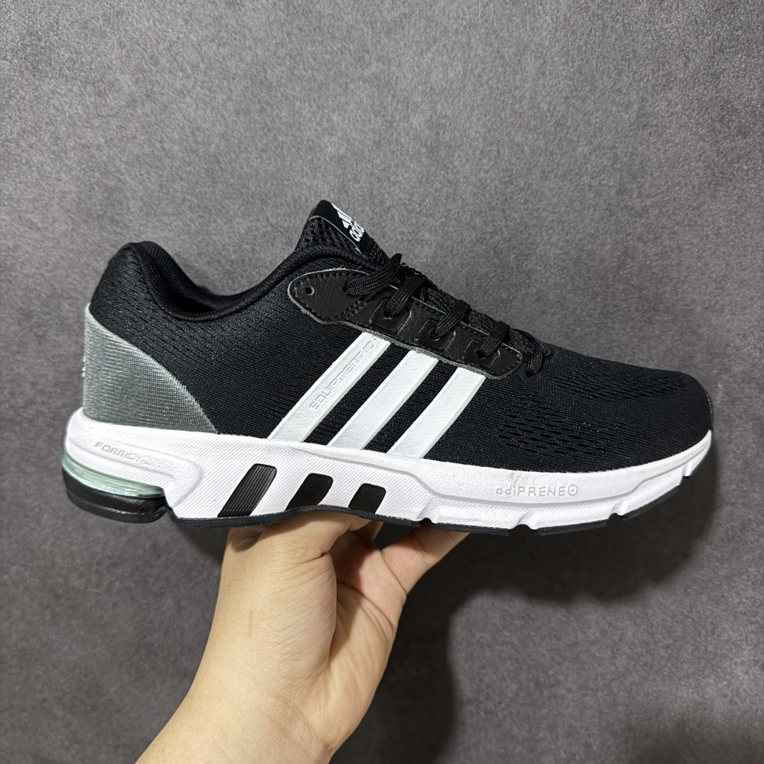 【公司级】阿迪达斯ADIDAS EQUIPMENT 10 经典跑鞋 该款鞋面依旧以优质尼龙面料打造，透气舒适，中底adiPRENE科技提供良好的缓震效果，TORSION SYSTEM系统和FORMOTION后跟系统确保了鞋子的稳定性，增强了跑动时的保护 货号：B96491 尺码：40-45-选品中心