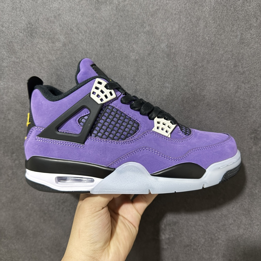【公司级】Air Jordan AJ4 Retro 原楦原纸板同源开发 完美呈现乔4的版型 内侧正确双色网格 还原细节 正确气垫颜色 正确网格工艺 正确拉帮工艺 全鞋原装材料制作 原档案原模具打造 货号：FV5029-500 尺码：36-48-选品中心