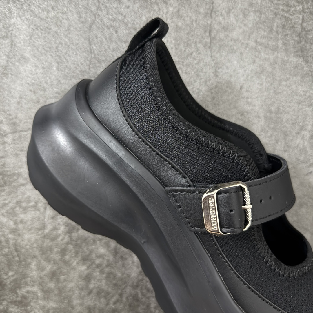 图片[7]-【纯原礼盒版】CDG x Salomon 萨洛蒙 联名款XT-6 系列 玛丽珍厚底 休闲 运动鞋 原版购入开发 做货 独立私模 原材料打造 一比一原版细节 延续品牌设计基因，融合简约的设计和实用的技术性 联名鞋款依旧是黑白简约配色，鞋身上的品牌字样也体现出极简主义的设计风格 搭配Contagrip 橡胶厚底鞋底设计，重新演绎的鞋面部分则以Pulsar Advanced袜套式轮廓替换了之前抽绳鞋带 并饰有网眼、抗撕裂材质鞋面、防水胶条以及尼龙拉环等细节 面料： 原版定制进口科技面料 内里： 原版进口透气网里 大底： 原版开模超轻发泡材质 底厚： 6.5CM 尺码：35-40-选品中心