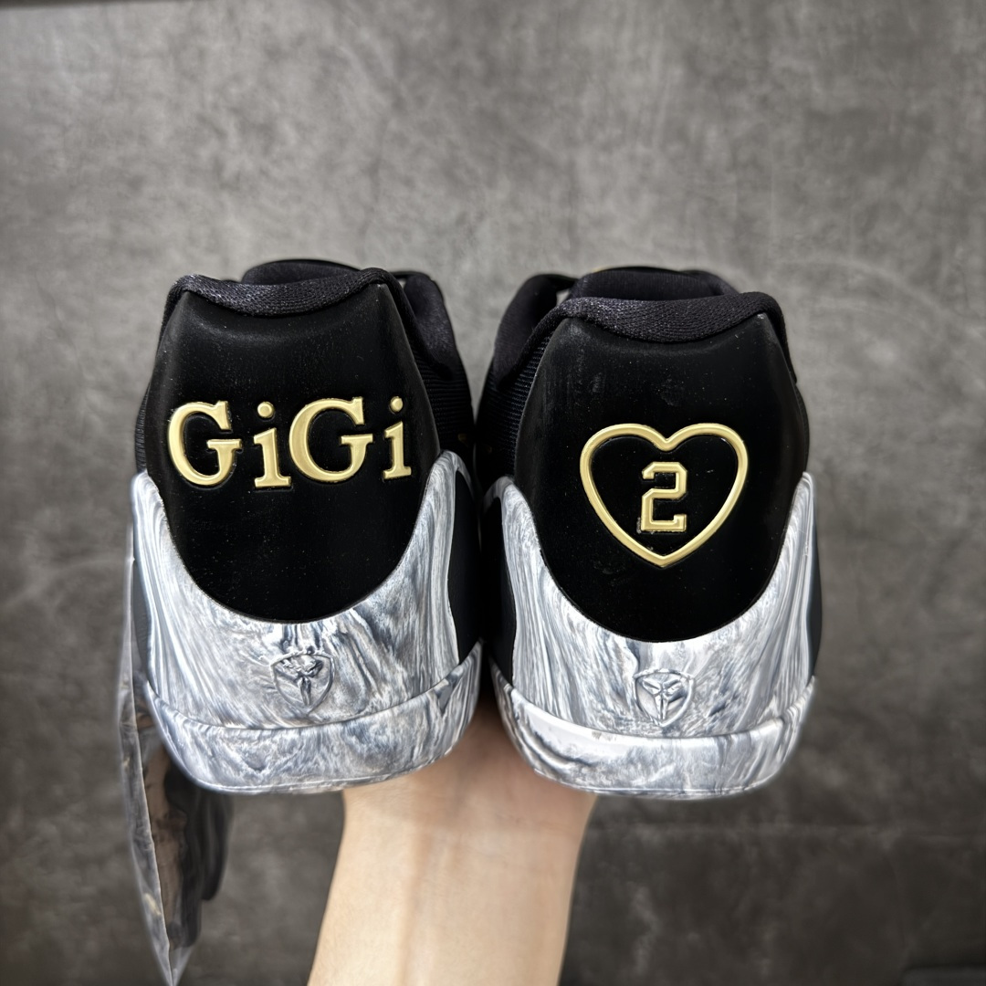 图片[4]-【GX绿x版本】Nike Kobe 9 Elite Low Protro Gigi黑白色 科比九代 货号：FZ7333-002 完美复刻公司货 React科技鞋垫加持 实战配置直接拉满 原楦纸板开发 鞋身流线型、后跟塑形 区分土肥圆 原厂针织鞋面一针一线匹配原版 全身鞋材卡料色独家定制 唯一万针立体刺绣SWOOSH 真实底模最大50.5 实战利器 专供海外市场 独立原厂模具 首批不拼图大几率过验 亲测已过 支持各种高强度实战 无需担心 补货周期极长 脚宽建议买大半码 科比系列前掌偏窄 支持七天无理由退换 尺码： 40 40.5 41 42 42.5 43 44 44.5 45 46 47.5 48.5-选品中心