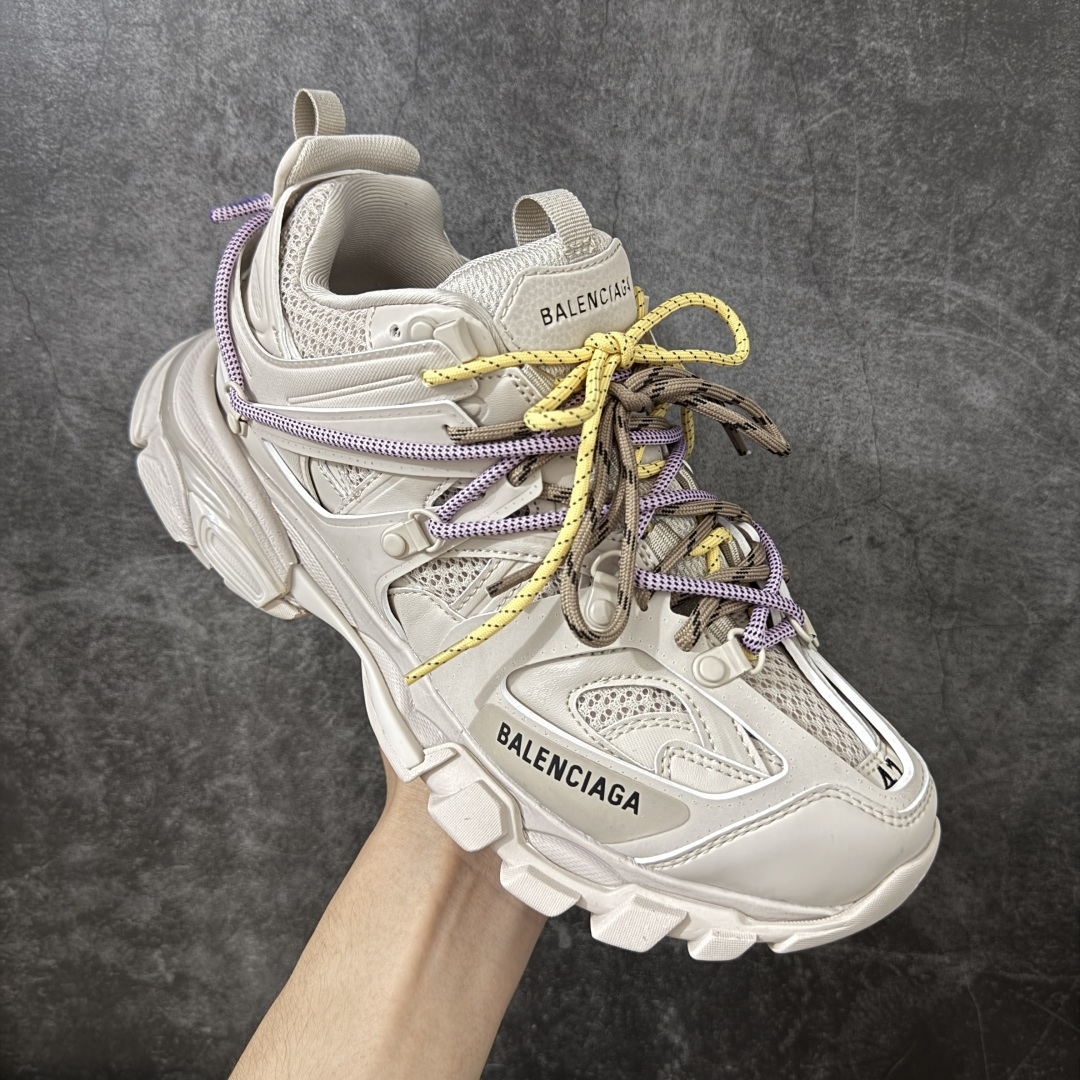图片[3]-【OK纯原版本】Balenciaga 巴黎世家 Track Sneaker 巴黎世家三代绑带款 户外概念复古老爹鞋 老牌大厂OK版本出品 专柜同步包装 原装大盒 细节精准对位官方 私模组合大底 从里到外 最大尺度还原官方ZP 尺码：35 36 37 38 39 40 41 42 43 44 45 46-选品中心