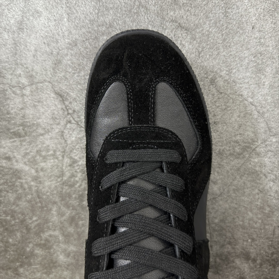 图片[5]-【顶级毒版】Maison Margiela MM6梅森马吉拉 Calfskin Replica 复古 德训 时尚板鞋 男女款 黑色 网红单品 高端外贸 平台零售专供批次 全头层软牛皮鞋面 头层羊皮内里 乳胶鞋垫 中底钢印 原版织唛 尺码：35-45 含半码-选品中心