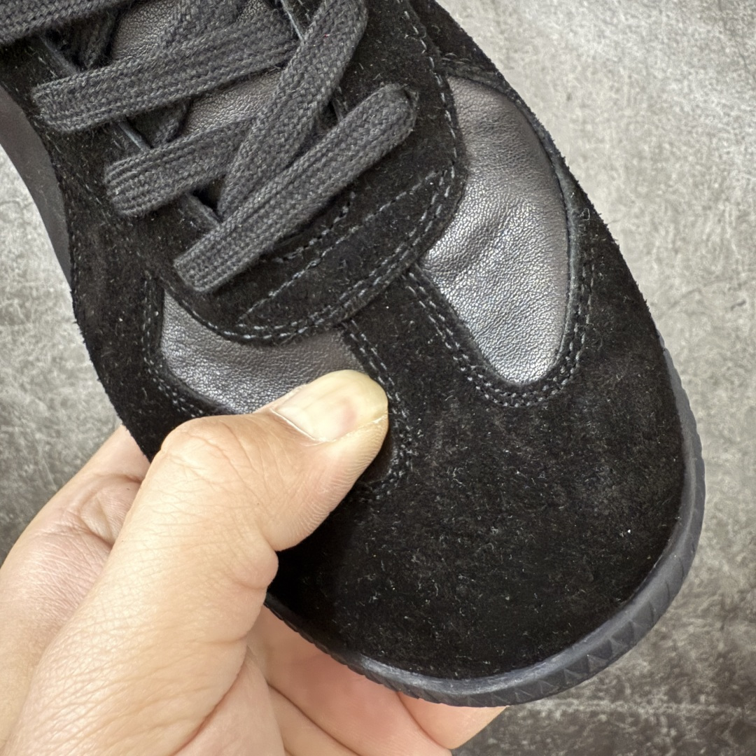 图片[5]-【顶级毒版】Maison Margiela MM6梅森马吉拉 Calfskin Replica 复古 德训 时尚板鞋 男女款 黑色 网红单品 高端外贸 平台零售专供批次 全头层软牛皮鞋面 头层羊皮内里 乳胶鞋垫 中底钢印 原版织唛 尺码：35-45 含半码-选品中心