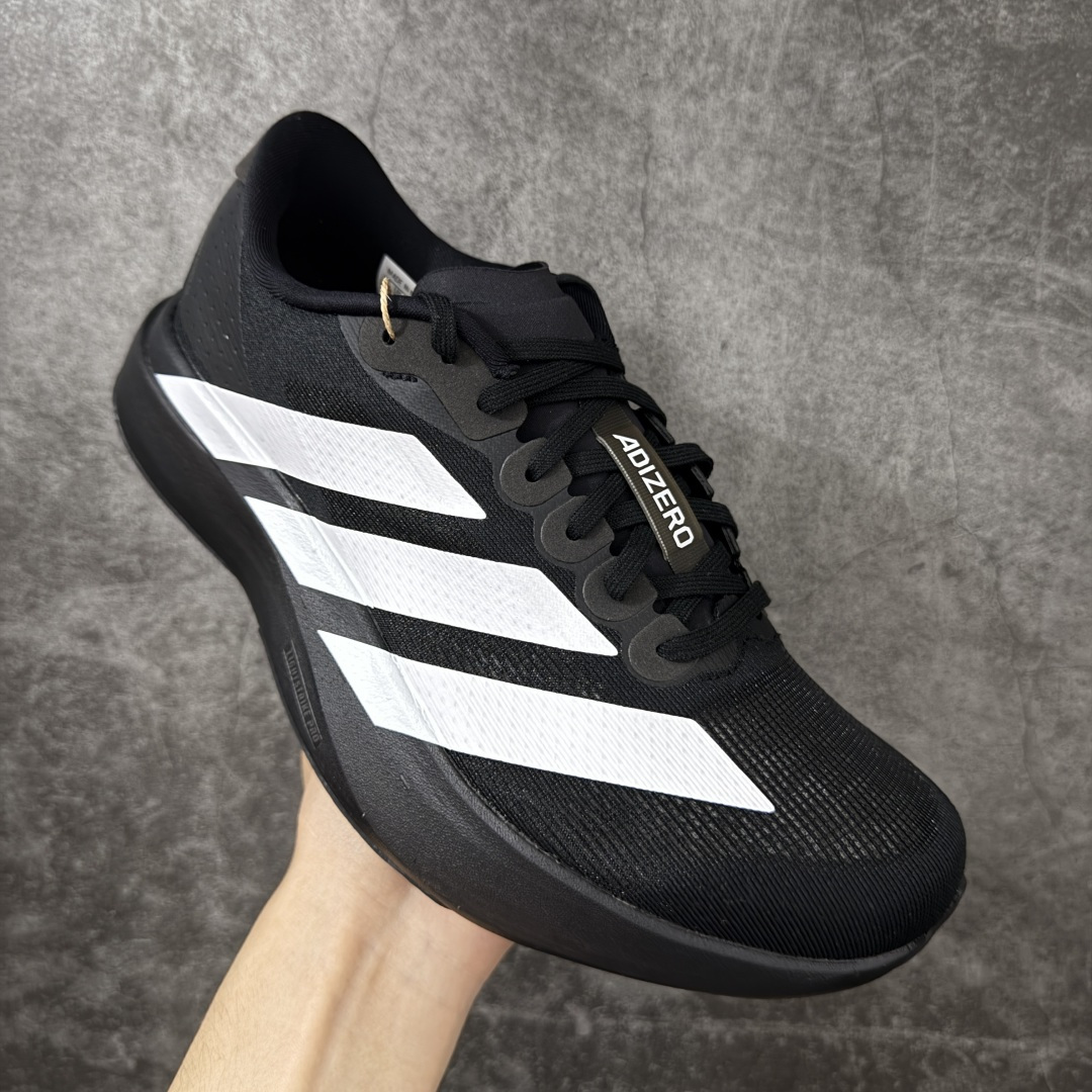 图片[3]-【XE版本】Adidas Adizero EVO SL 马拉松竞速专业跑鞋 市场最强版出货 原材料 内置碳板 原厂网纱潮流 超临界发泡大底 脚感软弹度与原版几乎无差别 细节目前市场最接近原版品质 外贸专供 最大做到48码 此款针织网面非常轻薄 纤维间的缝隙很大 可以保证跑步时的透气、排汗效果 鞋舌直接与两侧的内衬和鞋底连接在一起 在跑步过程中不会被鞋舌的左右移动所困扰 在标准鞋带孔的基础上再拓宽一组鞋带孔 适合不同脚型的需求 突破性 EnergyRods 技术，有助于跑者实现更好的成绩 中底独特的LIGHTSTRIKE PRO泡棉材质 微弹感觉在跑步过程中给予了良好的支撑体验 对于顶级精英和高水平进阶跑者来说 ADIOS PRO是一双值得信赖的竞速比赛用鞋 货号：JP7149 尺码：36-48-选品中心