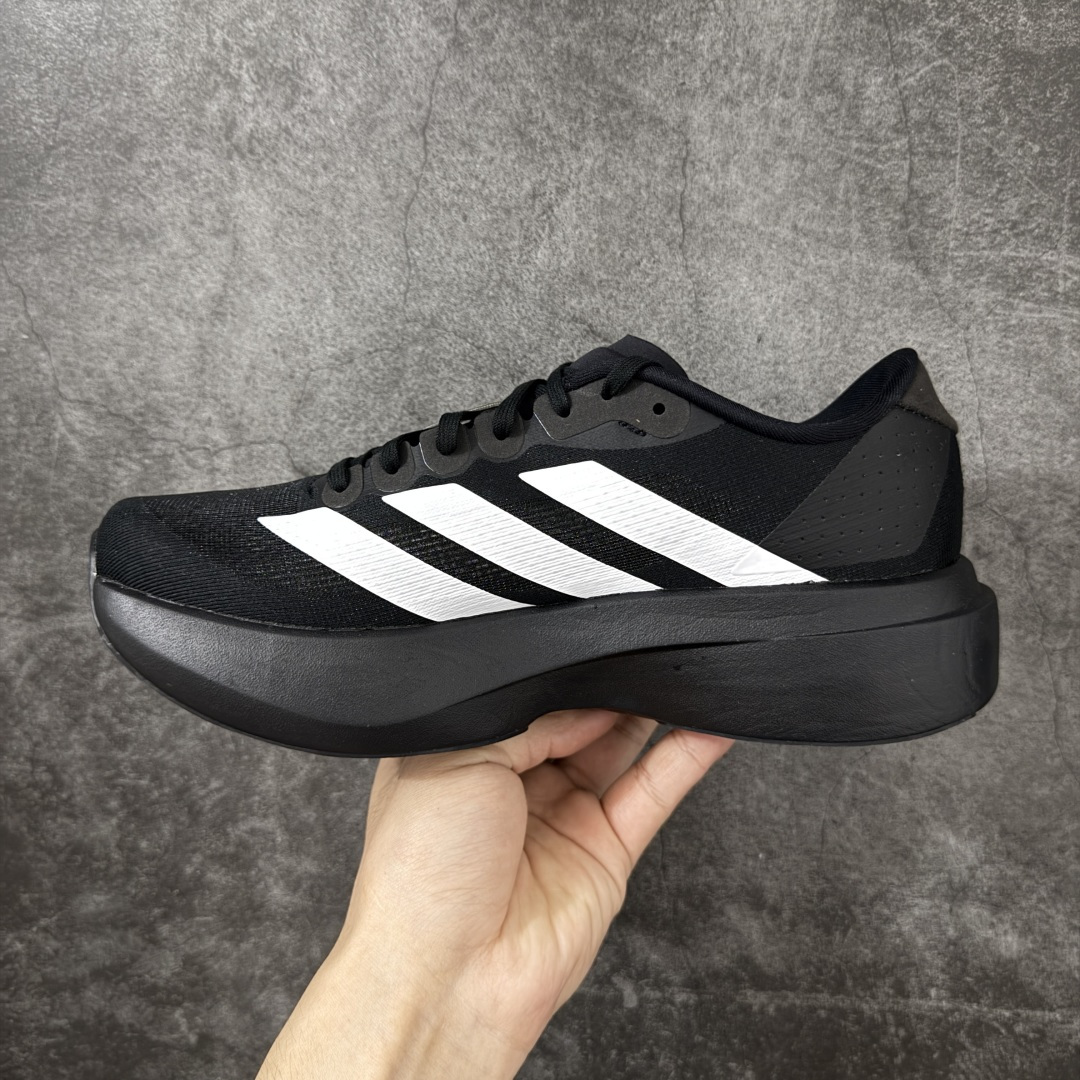 图片[2]-【XE版本】Adidas Adizero EVO SL 马拉松竞速专业跑鞋 市场最强版出货 原材料 内置碳板 原厂网纱潮流 超临界发泡大底 脚感软弹度与原版几乎无差别 细节目前市场最接近原版品质 外贸专供 最大做到48码 此款针织网面非常轻薄 纤维间的缝隙很大 可以保证跑步时的透气、排汗效果 鞋舌直接与两侧的内衬和鞋底连接在一起 在跑步过程中不会被鞋舌的左右移动所困扰 在标准鞋带孔的基础上再拓宽一组鞋带孔 适合不同脚型的需求 突破性 EnergyRods 技术，有助于跑者实现更好的成绩 中底独特的LIGHTSTRIKE PRO泡棉材质 微弹感觉在跑步过程中给予了良好的支撑体验 对于顶级精英和高水平进阶跑者来说 ADIOS PRO是一双值得信赖的竞速比赛用鞋 货号：JP7149 尺码：36-48-选品中心