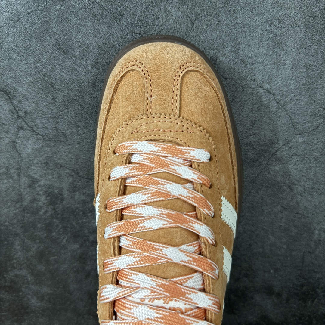 图片[5]-【XC纯原版】Adidas Handball Spezial 阿迪达斯经典款牛皮复古休闲板鞋 棕白生胶 KI5930 原厂原档案开发出品 皮料切割干净无任何毛边 鞋型细节完美 超高清洁度 原材料打 市场第一梯队版本 尺码：35 36 36.5 37 38 38.5 39 40-选品中心