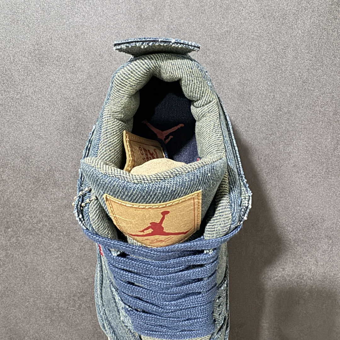 图片[6]-【公司级】Air Jordan AJ4 Retro 原楦原纸板同源开发 完美呈现乔4的版型 内侧正确双色网格 还原细节 正确气垫颜色 正确网格工艺 正确拉帮工艺 全鞋原装材料制作 原档案原模具打造 货号：AQ2571-401 尺码：36-46带半码-选品中心