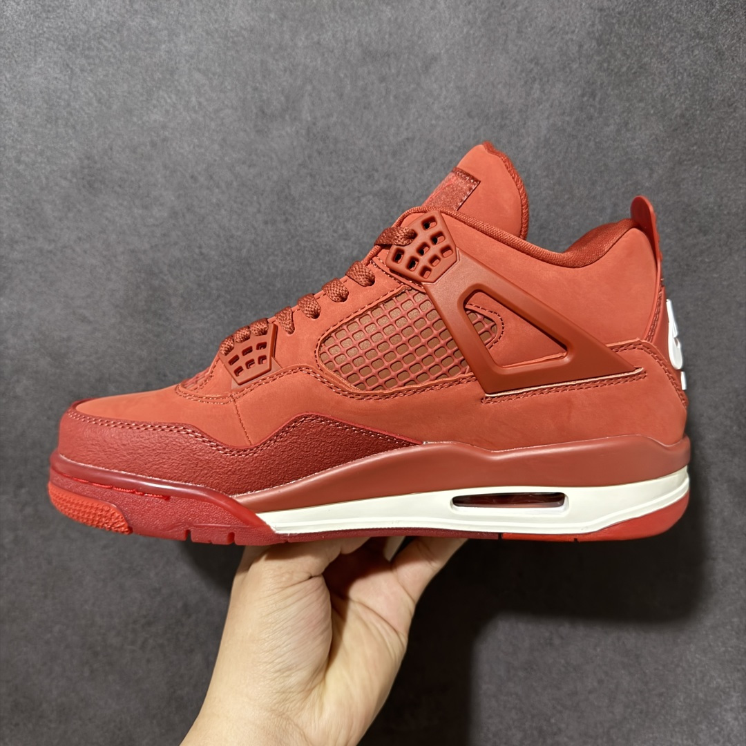 图片[2]-【公司级】Air Jordan AJ4 Retro 原楦原纸板同源开发 完美呈现乔4的版型 内侧正确双色网格 还原细节 正确气垫颜色 正确网格工艺 正确拉帮工艺 全鞋原装材料制作 原档案原模具打造 货号：HF4340-800 尺码：36-46带半码-选品中心