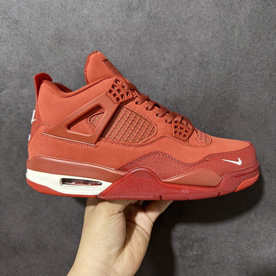 【公司级】Air Jordan AJ4 Retro 原楦原纸板同源开发 完美呈现乔4的版型 内侧正确双色网格 还原细节 正确气垫颜色 正确网格工艺 正确拉帮工艺 全鞋原装材料制作 原档案原模具打造 货号：HF4340-800 尺码：36-46带半码-选品中心