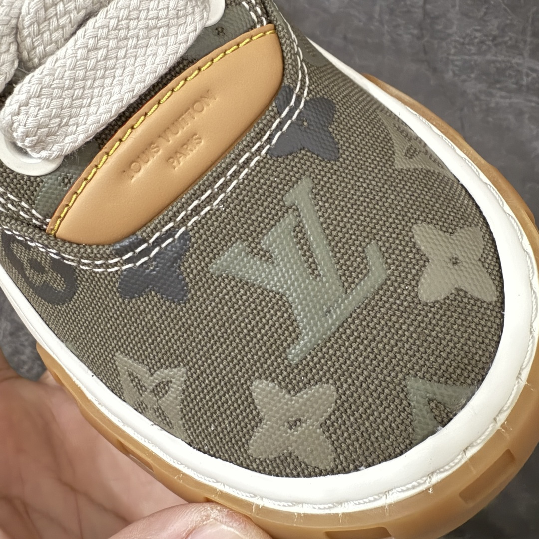 图片[5]-【天花板/Goat版】LV 路易威登LOUIS VUITTON Tilted Low Sneakers 倾斜系列低帮复古休闲运动文化百搭板鞋 2026早春款板鞋 饼干鞋 市场最顶天花板出货 礼盒包装 私模开发大底 正确细节 原鞋原材料1：1打造 完美版型做工 欢迎对比市场任何品质的货品 广东原产 专业LV大厂出品 正确底 大底开发近半年 原楦型开发纸版 全鞋原材料打造 细节 针车 烫金 中底无可挑剔 包装说明书防尘布袋物件(附送官方快递加固牛皮纸外盒!!)# 尺码：40 41 42 43 44 45 46-选品中心