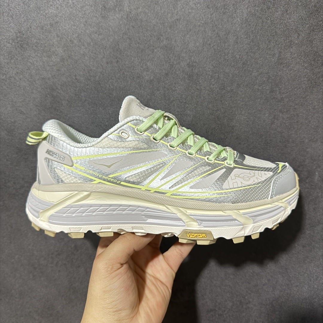 【公司级】Hoka One One Mafate Speed 2 玛法特低帮厚底轻量户外运动鞋 #同源原厂eVent机能透气针织鞋面 #原装轻量化材料Fresh Foam超轻量中底 #全部用料过3C认证 #滚动平衡科技减少33%能量消耗 货号：1126851-SVRG 尺码：36 36.5 37.5 38 38.5 39 40 40.5 41 42 42.5 43 44 44.5 45-选品中心