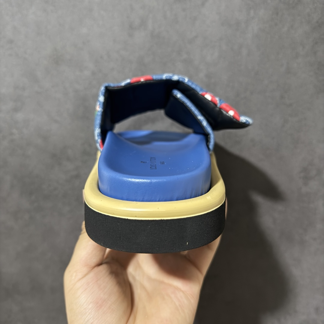 图片[4]-【广东礼盒版本】LOUIS VUITTON | 路易威登2024 𝐬𝐬💛春夏最新爆款魔术贴系列 情侣款厚底拖鞋 原版全套礼盒包装 鞋面：LV进口5D打印花布，牛皮内里 大底：原版开模大底 尺码： 35-44-选品中心