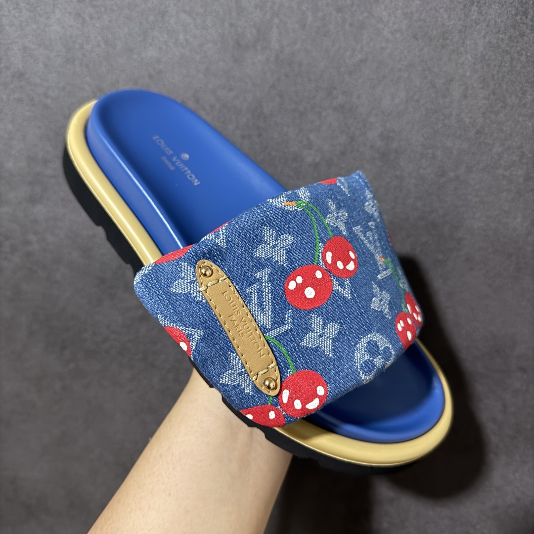 图片[3]-【广东礼盒版本】LOUIS VUITTON | 路易威登2024 𝐬𝐬💛春夏最新爆款魔术贴系列 情侣款厚底拖鞋 原版全套礼盒包装 鞋面：LV进口5D打印花布，牛皮内里 大底：原版开模大底 尺码： 35-44-选品中心