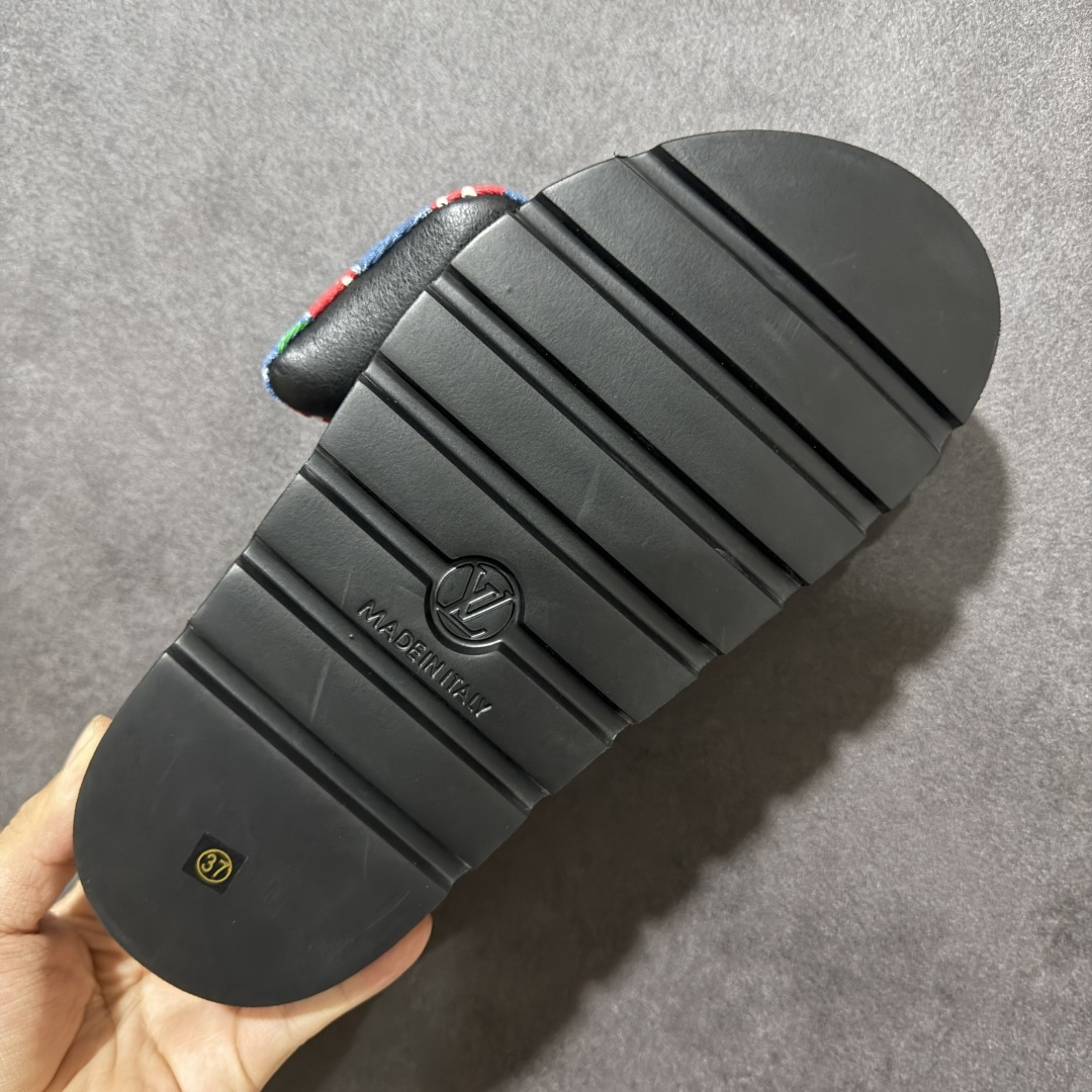 图片[9]-【广东礼盒版本】LOUIS VUITTON | 路易威登2024 𝐬𝐬💛春夏最新爆款魔术贴系列 情侣款厚底拖鞋 原版全套礼盒包装 鞋面：LV进口5D打印花布，牛皮内里 大底：原版开模大底 尺码： 35-44-选品中心