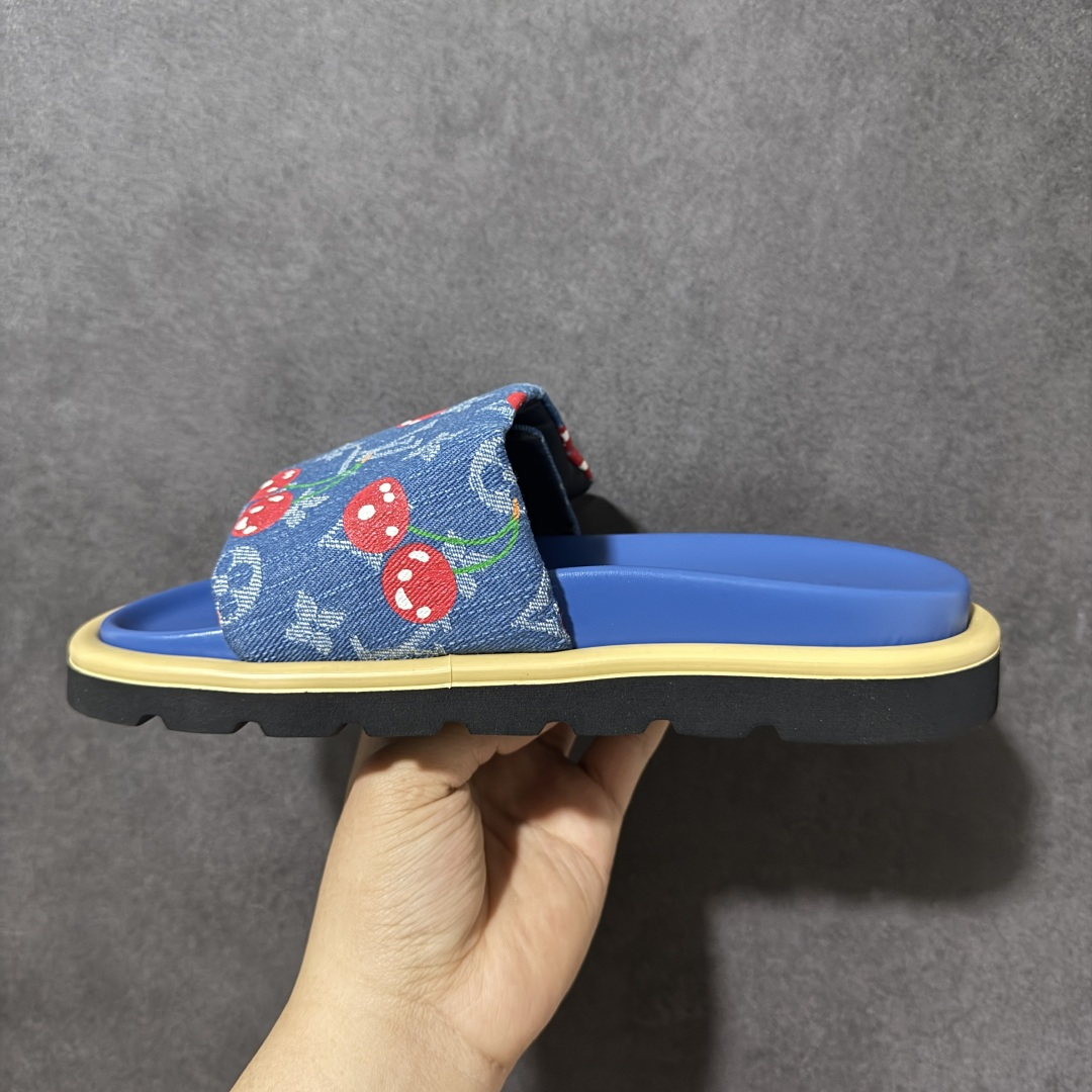 图片[2]-【广东礼盒版本】LOUIS VUITTON | 路易威登2024 𝐬𝐬💛春夏最新爆款魔术贴系列 情侣款厚底拖鞋 原版全套礼盒包装 鞋面：LV进口5D打印花布，牛皮内里 大底：原版开模大底 尺码： 35-44-选品中心