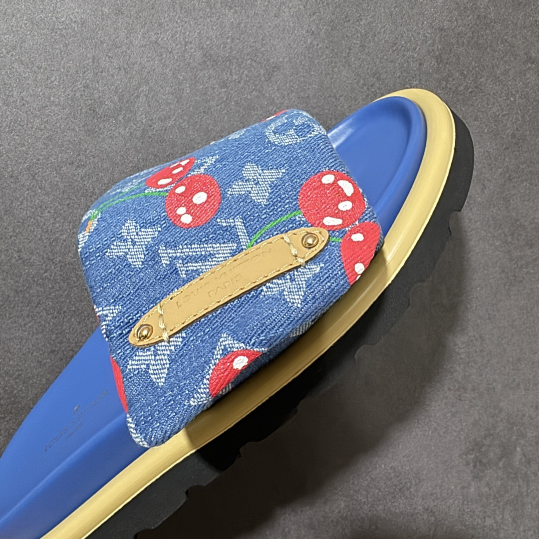 图片[8]-【广东礼盒版本】LOUIS VUITTON | 路易威登2024 𝐬𝐬💛春夏最新爆款魔术贴系列 情侣款厚底拖鞋 原版全套礼盒包装 鞋面：LV进口5D打印花布，牛皮内里 大底：原版开模大底 尺码： 35-44-选品中心