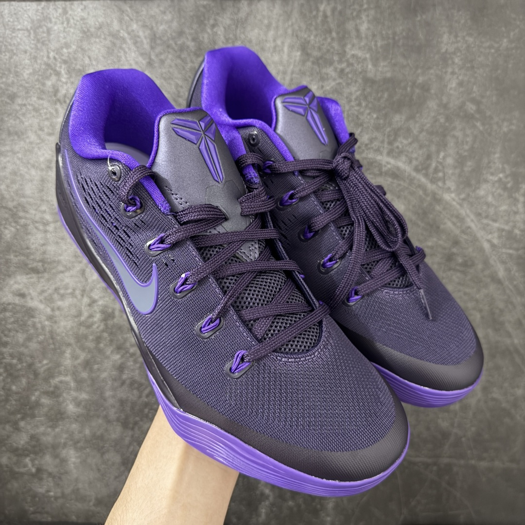 【S2纯原】NK Kobe 9 Low EM PE 科比九代舒适减震防滑低帮篮球鞋 紫色 IH1401-500 React科技鞋垫加持 实战配置直接拉满 原楦纸板开发 鞋身流线型、后跟塑形 区分土肥圆 原厂针织鞋面一针一线匹配原版 全身鞋材卡料色独家定制 唯一万针立体刺绣SWOOSH 真实底模最大48.5 实战利器 专供海外市场 尺码：40 40.5 41 42 42.5 43 44 44.5 45 46 47.5 48.5 （脚宽、脚胖 建议买大半码）-选品中心