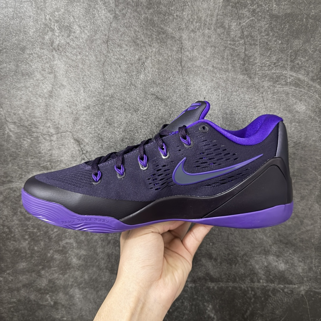图片[2]-【S2纯原】NK Kobe 9 Low EM PE 科比九代舒适减震防滑低帮篮球鞋 紫色 IH1401-500 React科技鞋垫加持 实战配置直接拉满 原楦纸板开发 鞋身流线型、后跟塑形 区分土肥圆 原厂针织鞋面一针一线匹配原版 全身鞋材卡料色独家定制 唯一万针立体刺绣SWOOSH 真实底模最大48.5 实战利器 专供海外市场 尺码：40 40.5 41 42 42.5 43 44 44.5 45 46 47.5 48.5 （脚宽、脚胖 建议买大半码）-选品中心