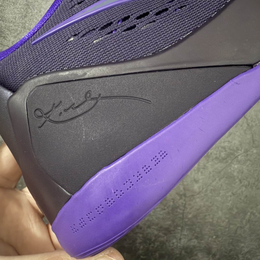 图片[3]-【S2纯原】NK Kobe 9 Low EM PE 科比九代舒适减震防滑低帮篮球鞋 紫色 IH1401-500 React科技鞋垫加持 实战配置直接拉满 原楦纸板开发 鞋身流线型、后跟塑形 区分土肥圆 原厂针织鞋面一针一线匹配原版 全身鞋材卡料色独家定制 唯一万针立体刺绣SWOOSH 真实底模最大48.5 实战利器 专供海外市场 尺码：40 40.5 41 42 42.5 43 44 44.5 45 46 47.5 48.5 （脚宽、脚胖 建议买大半码）-选品中心