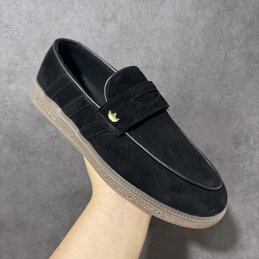图片[3]-【公司级】Adidas Handball Spezial Loafer KJ0641 阿迪达斯经典复古休闲乐福鞋 全鞋采用反毛皮制作 牛筋耐磨大底 承载青春情怀的板鞋 经典三条杠装饰鞋侧 品牌辨识度清晰 尺码：36 36.5 37 38 38.5 39 40 40.5 41 42 42.5 43 44 44.5 45-选品中心