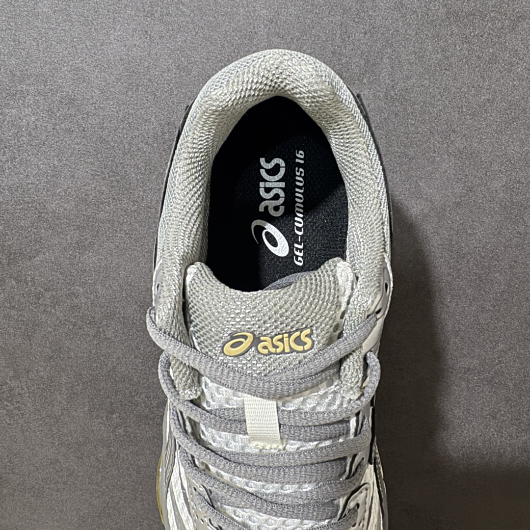 图片[6]-【公司级】Asics Gel-Cumulus 16 亚瑟士 防滑耐磨 休闲运动鞋 采用双层提花网面设计 提高包裹性和透气性 后跟搭载稳定系统科技T-GEL提升整体支撑力和结构感 减少对身体带来的冲击负荷 创新中底至轻回弹 货号：1203A733-101 尺码：36 37 37.5 38 39 39.5 40.5 41.5 42 42.5 43.5 44 45 46 47-选品中心