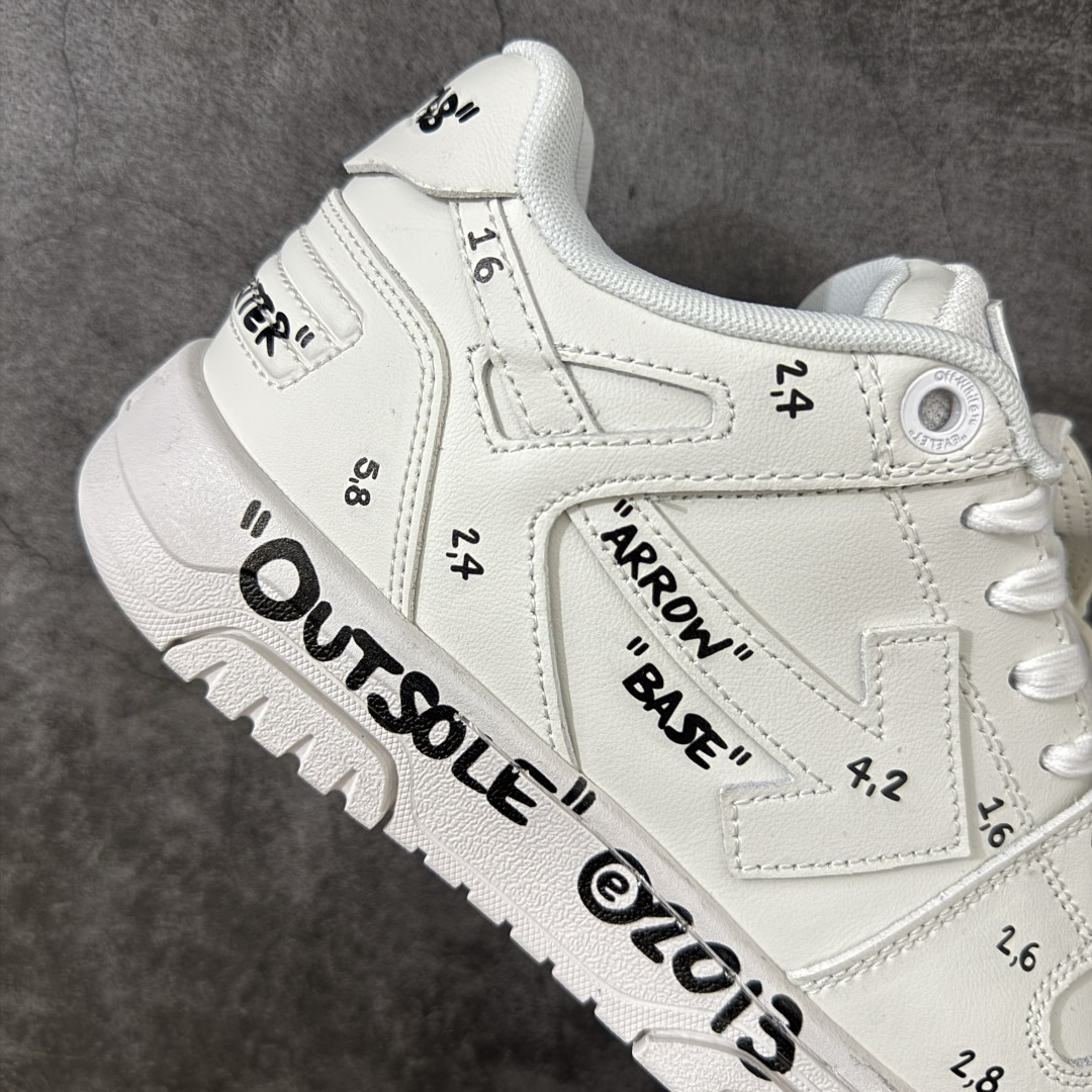 图片[7]-【纯原版】OFF-WHITE Out Of Office OW低帮时尚板鞋 白绿 杨幂同款 由经典配色打造 箭头符号、ZipTie 标签、1ogo印花等经典元素皆在此呈现 让人一眼明了 Off-White 的潮流身份 单品以黑白配色皮质制成 饰有品牌标志性 zip Tie 束线带吊牌 侧面饰有 Arrows 图案 展现出品牌对街头风格的偏爱 原厂原档案开发 原盒原标原厂头层皮料 官方原版设计 做工细节全方位对比原鞋 尺码：36 37 38 39 40 41 42 43 44 45 46 47-选品中心