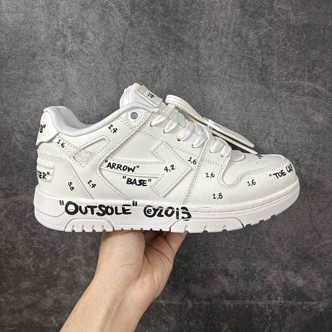 【纯原版】OFF-WHITE Out Of Office OW低帮时尚板鞋 白绿 杨幂同款 由经典配色打造 箭头符号、ZipTie 标签、1ogo印花等经典元素皆在此呈现 让人一眼明了 Off-White 的潮流身份 单品以黑白配色皮质制成 饰有品牌标志性 zip Tie 束线带吊牌 侧面饰有 Arrows 图案 展现出品牌对街头风格的偏爱 原厂原档案开发 原盒原标原厂头层皮料 官方原版设计 做工细节全方位对比原鞋 尺码：36 37 38 39 40 41 42 43 44 45 46 47-选品中心