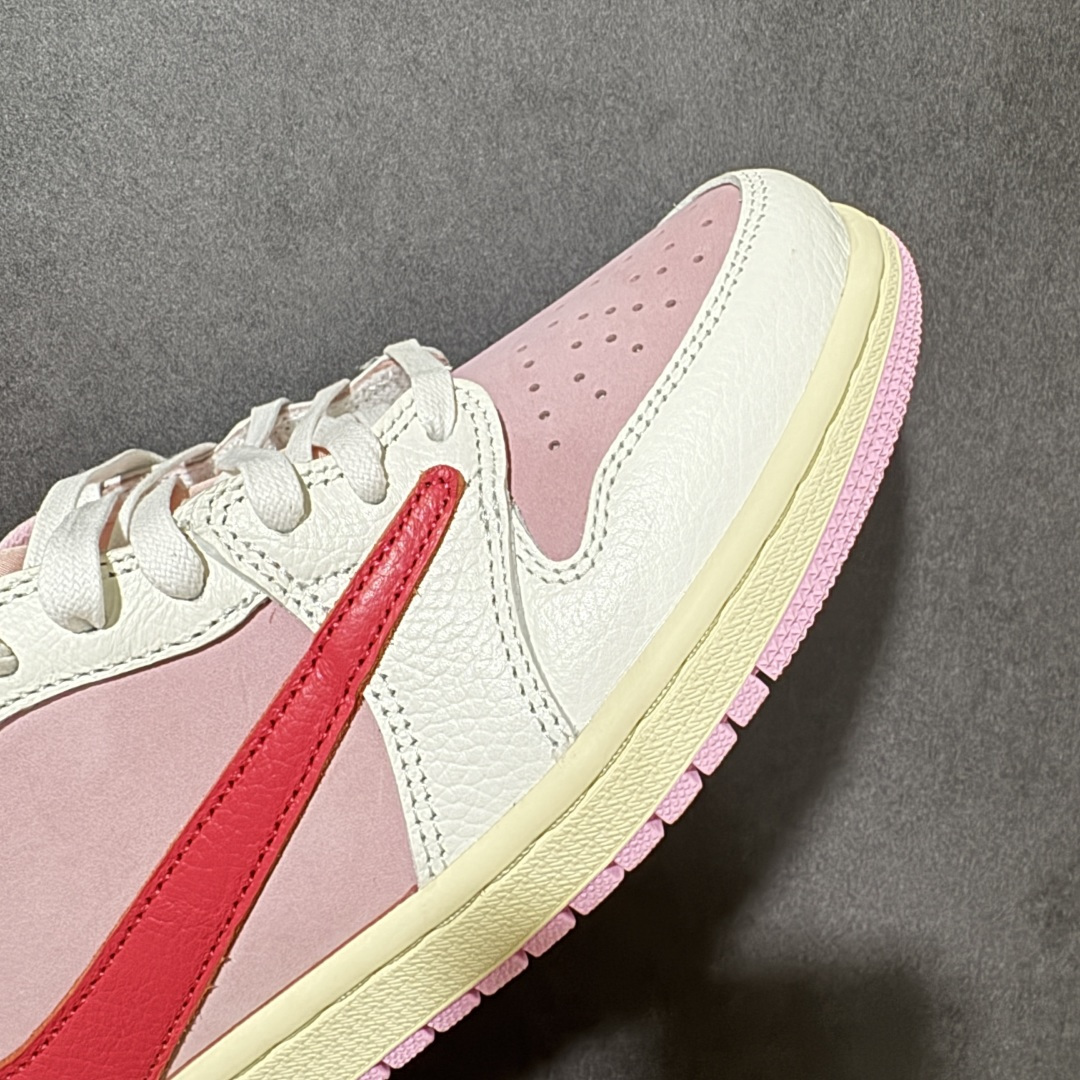 图片[8]-【公司级】Nike Air Jordan 1 x Travis Scott AJ1倒勾 乔一倒钩 耐克 低帮文化篮球鞋 升级原楦原档案数据开发纸版楦型 采用同源纳帕头层皮革鞋面材质 全新底模完美品相清洁度及喷漆效果 完美品质出货 细节如图所示 鞋面切割工整 冲孔整齐干净 中底拉帮线 整体清洁度非常好 货号：IQ7604-101 尺码：36 36.5 37.5 38 38.5 39 40 40.5 41 42 42.5 43 44 45 46 47-选品中心