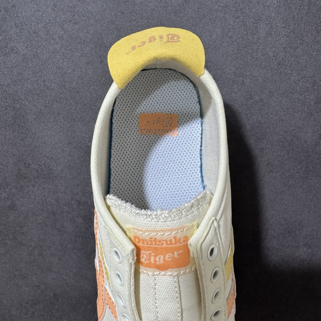 图片[6]-【纯原版】鬼冢虎Onitsuka Tiger Mexico 66 一脚蹬男女同款帆布鞋面休闲板鞋 1183A360鬼冢虎Onitsuka Tiger的MEXICO 66™系列是其经典复古运动鞋的代表作之一，而“一脚蹬”设计的SLIP-ON款式则是在此基础上的便捷化改良，主打无需系带、穿脱快速的休闲体验‌。该系列鞋款通常采用皮革材质，强调透气性和舒适度，并延续了MEXICO 66的复古外观，如侧面的标志性条纹设计和流畅的鞋型轮廓‌。 尺码： 36-45含半码 编码： AMB190200-选品中心