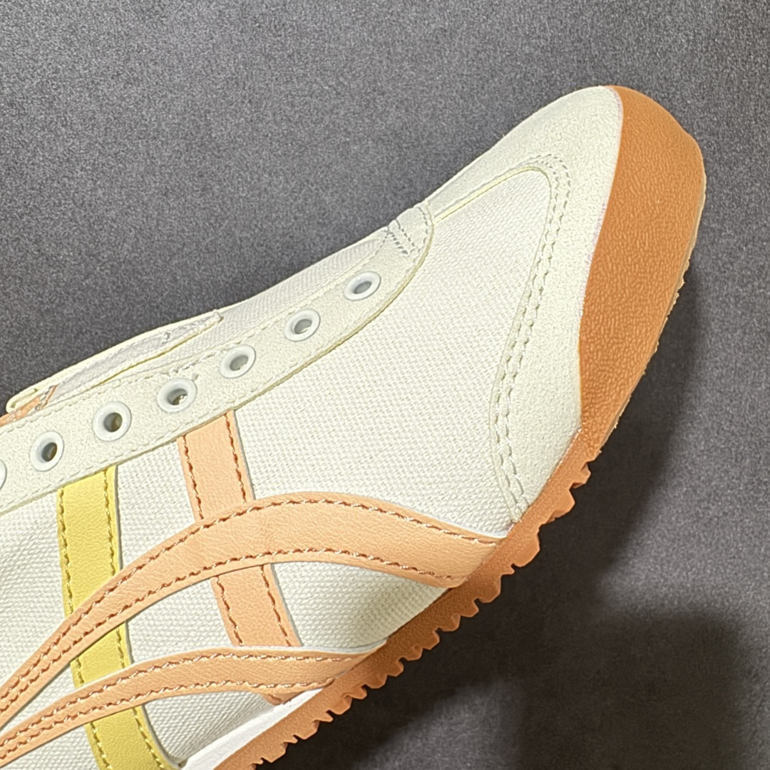 图片[8]-【纯原版】鬼冢虎Onitsuka Tiger Mexico 66 一脚蹬男女同款帆布鞋面休闲板鞋 1183A360鬼冢虎Onitsuka Tiger的MEXICO 66™系列是其经典复古运动鞋的代表作之一，而“一脚蹬”设计的SLIP-ON款式则是在此基础上的便捷化改良，主打无需系带、穿脱快速的休闲体验‌。该系列鞋款通常采用皮革材质，强调透气性和舒适度，并延续了MEXICO 66的复古外观，如侧面的标志性条纹设计和流畅的鞋型轮廓‌。 尺码： 36-45含半码 编码： AMB190200-选品中心