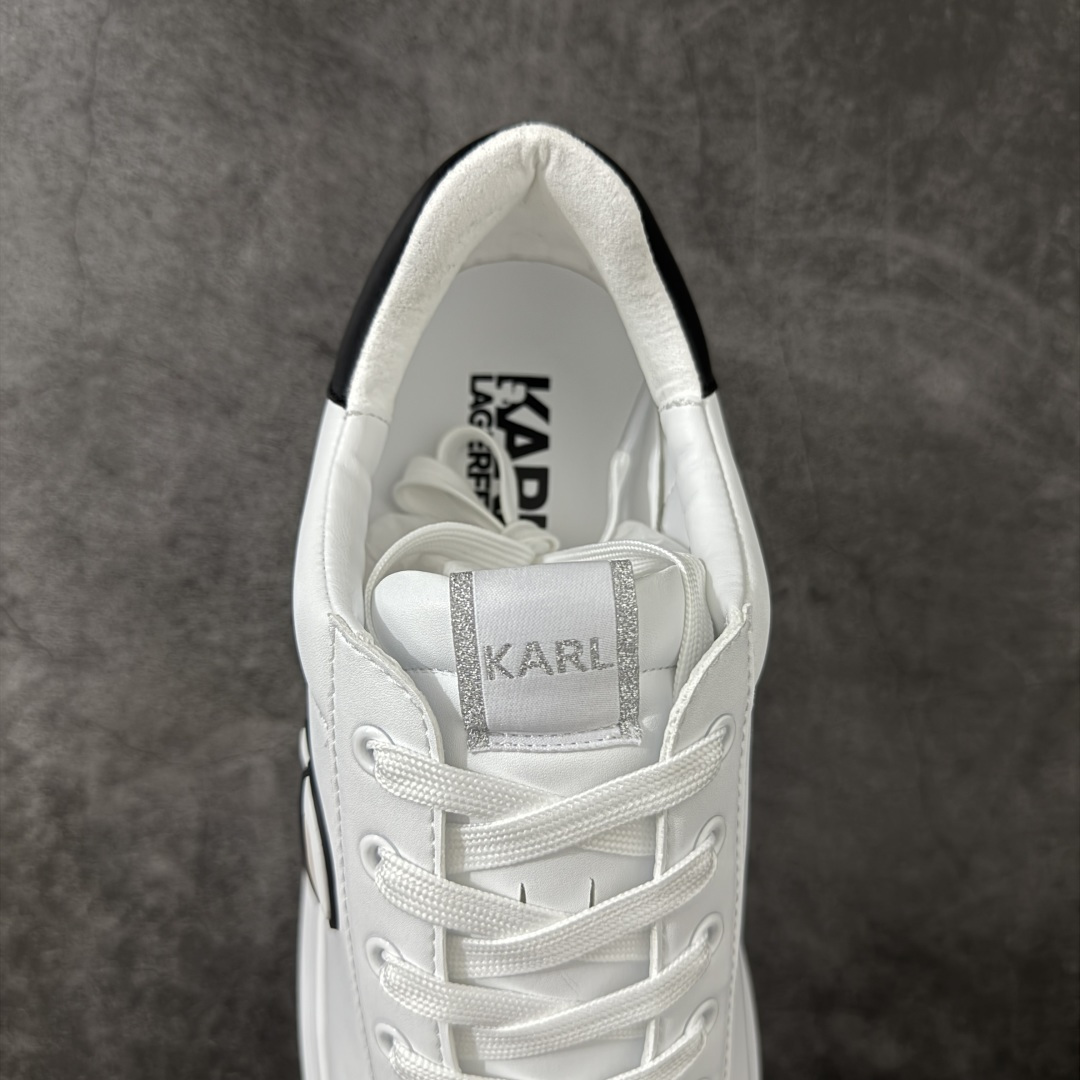 图片[8]-【广东纯原版本】KARLLAGERFELD 卡尔·拉格斐 经典款厚底小白鞋 巩俐同款 卡尔·拉格斐被誉为“时尚界的凯撒大帝”，老佛爷穿了整个20世纪下半叶至21世纪初的时尚史。KARLLAGERFELD品牌正式成立于1984年，它不仅仅是一个时装品牌，更是卡尔·拉格斐个人风格的延伸——前卫、大胆且充满创意。 尺码：40-45-选品中心