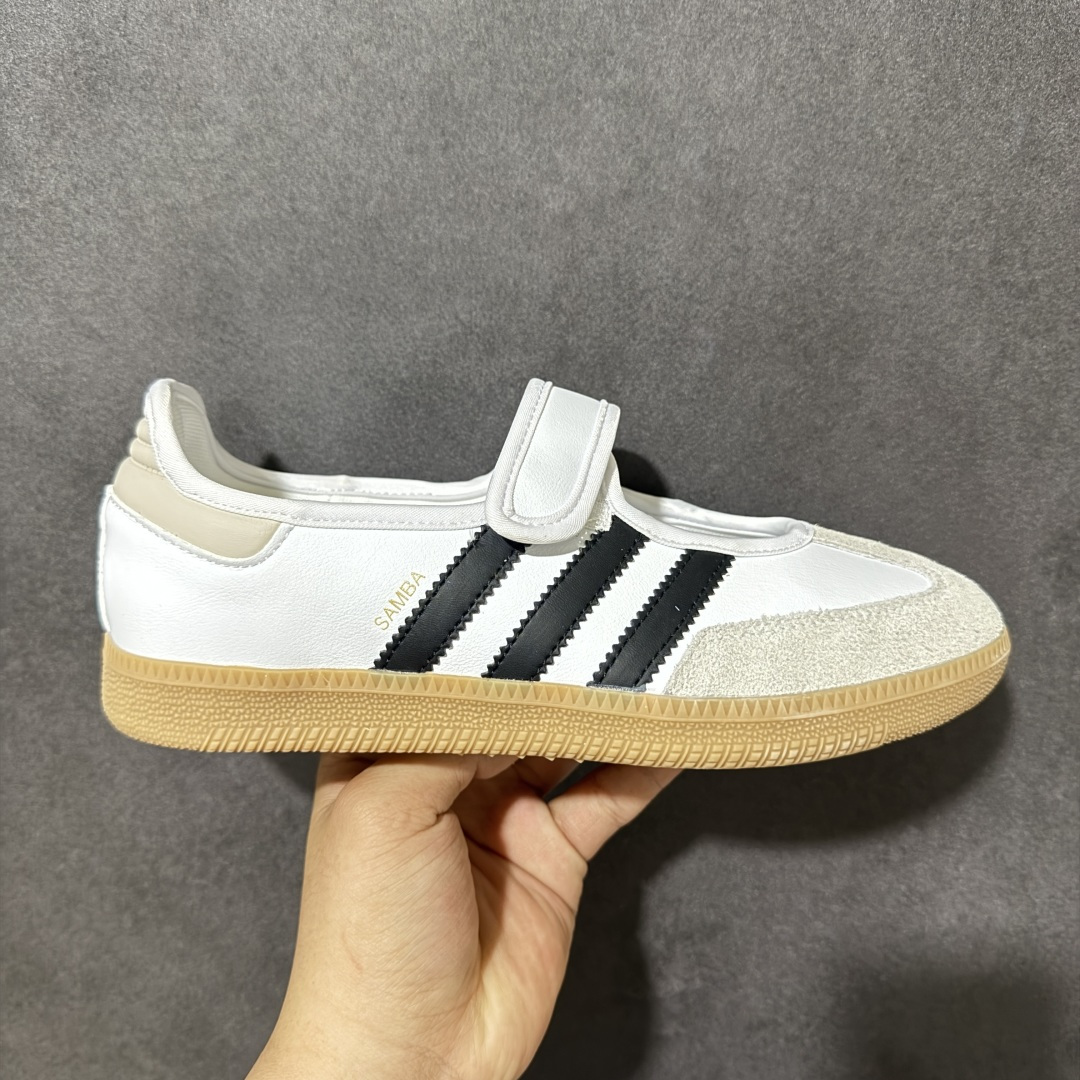 【公司级】阿迪达斯/三叶草Adidas Originals Samba OG Jane 桑巴舞玛丽珍系列复古魔术贴德训足球风百搭低帮休闲运动板鞋 JR1402 尺码：35 36 36.5 37 38 38.5 39 40 40.5 41-选品中心