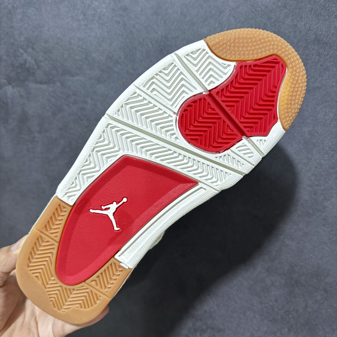 图片[9]-【公司级】Air Jordan AJ4 Retro 原楦原纸板同源开发 完美呈现乔4的版型 内侧正确双色网格 还原细节 正确气垫颜色 正确网格工艺 正确拉帮工艺 全鞋原装材料制作 原档案原模具打造 货号：AO2571-100 尺码：36-46带半码-选品中心