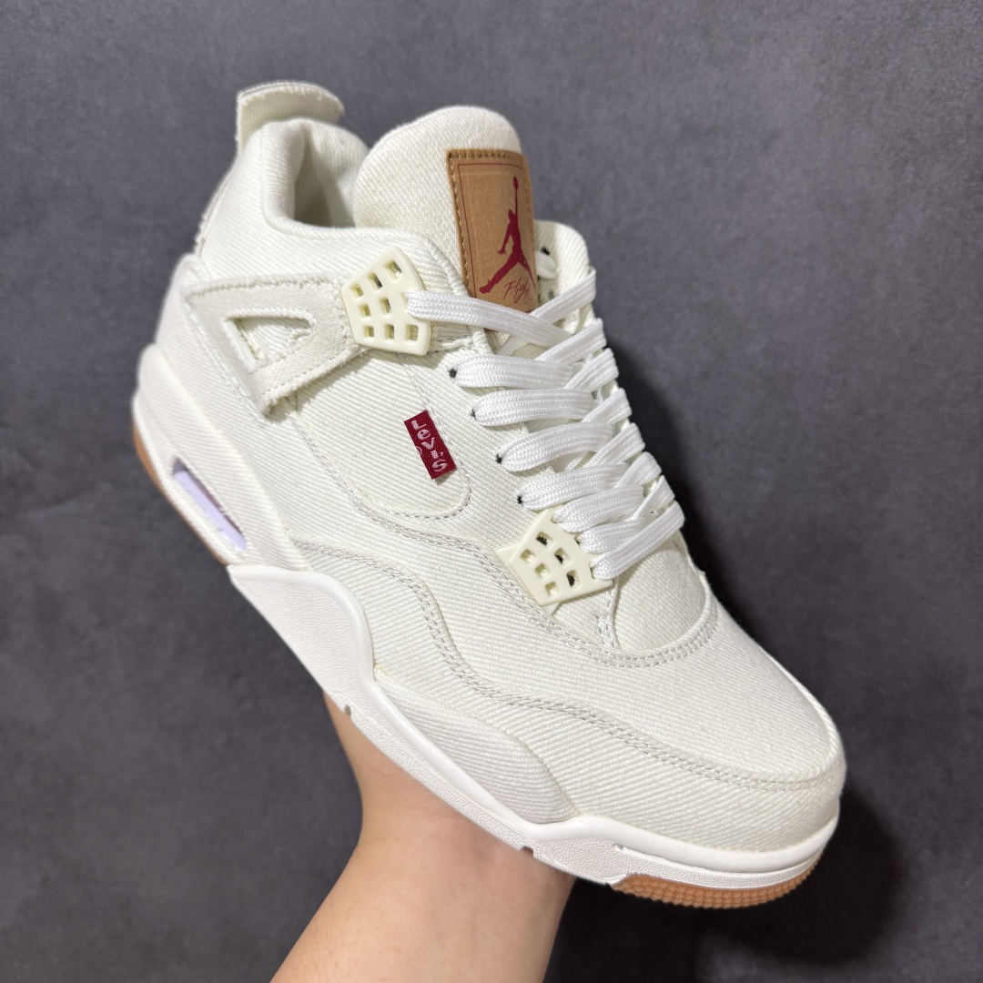 图片[3]-【公司级】Air Jordan AJ4 Retro 原楦原纸板同源开发 完美呈现乔4的版型 内侧正确双色网格 还原细节 正确气垫颜色 正确网格工艺 正确拉帮工艺 全鞋原装材料制作 原档案原模具打造 货号：AO2571-100 尺码：36-46带半码-选品中心